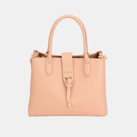 STUNNLY  David Jones PU Leather Handbag Pink One Size 