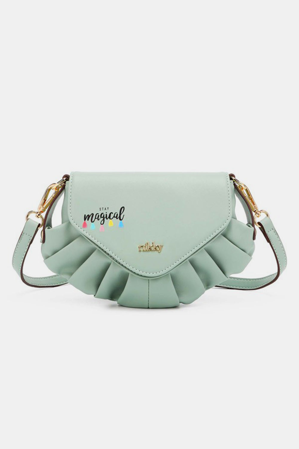 Nicole Lee USA Graphic Crossbody Bag Candy Mint One Size 