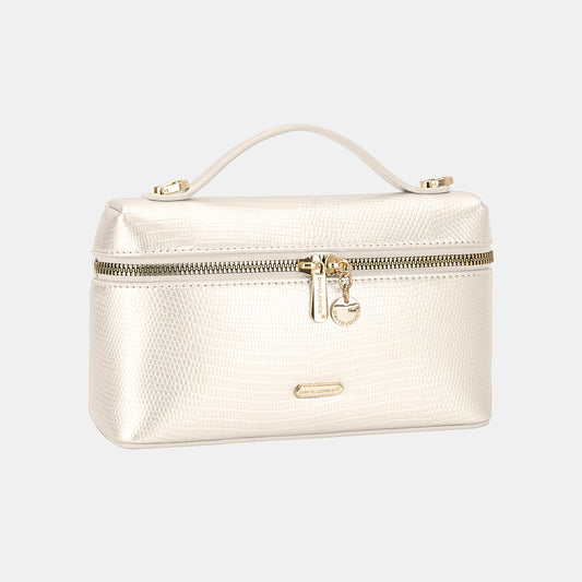 David Jones Texture PU Leather Handbag White One Size 