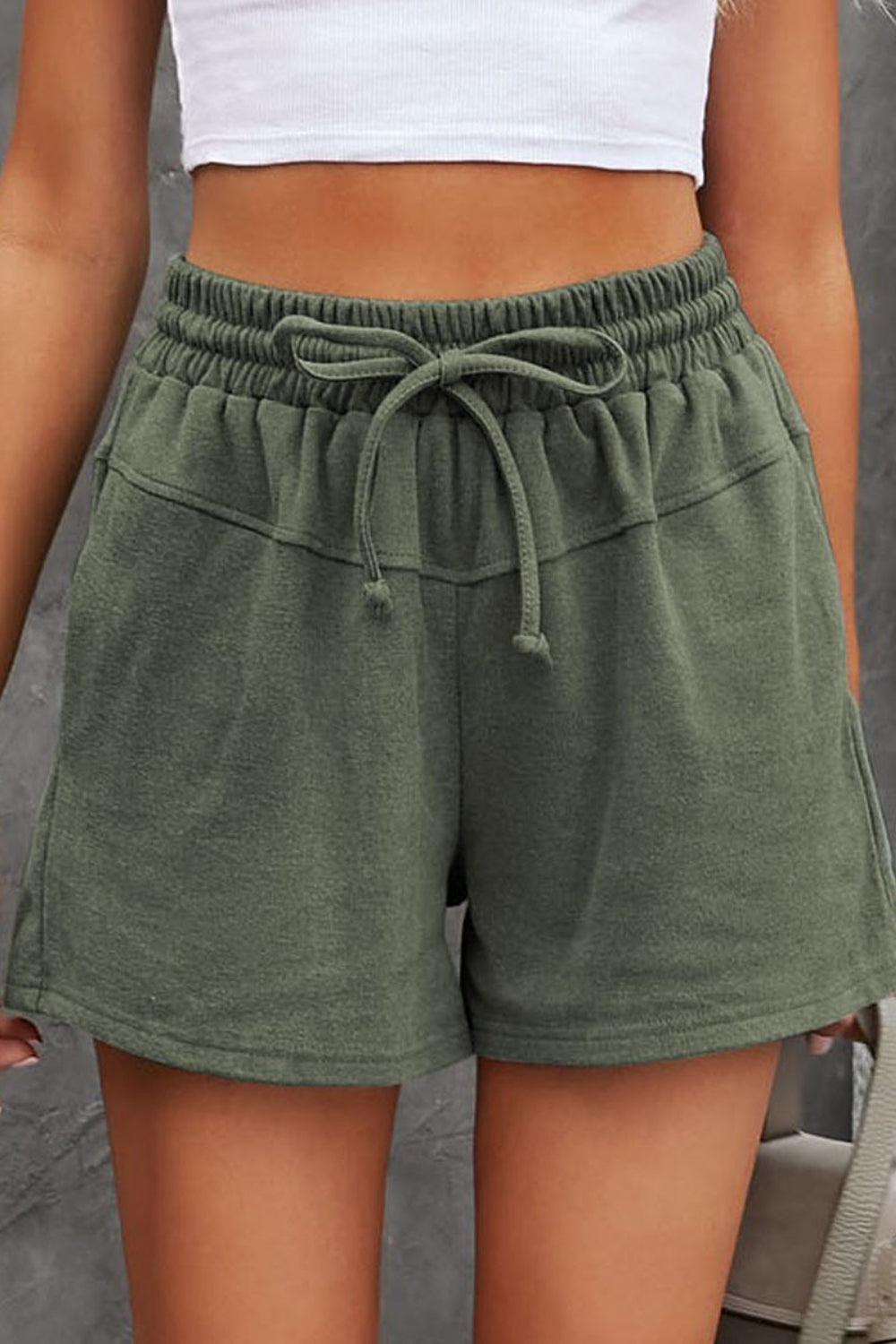 STUNNLY  Full Size Drawstring Shorts with Pockets   
