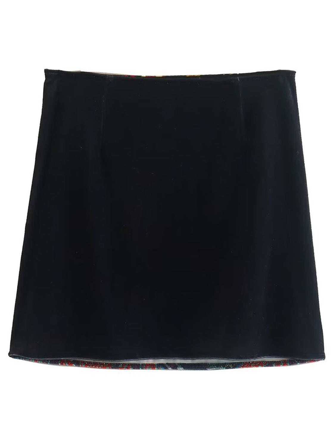 STUNNLY  Printed Zip Mini Skirt   