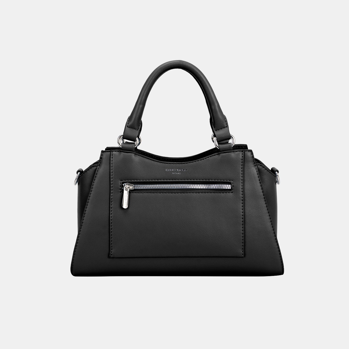 David Jones PU Leather Handbag Black One Size 