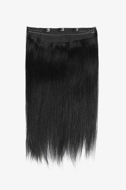 18" 80g Indian Human Halo Hair Black One Size 