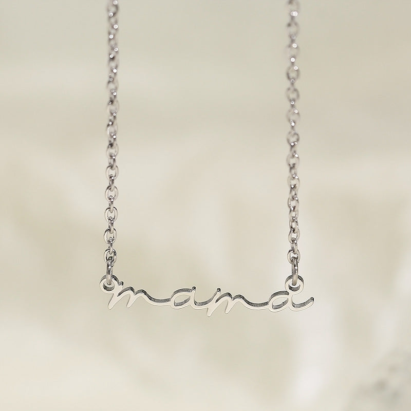 MAMA Stainless Steel Necklace   