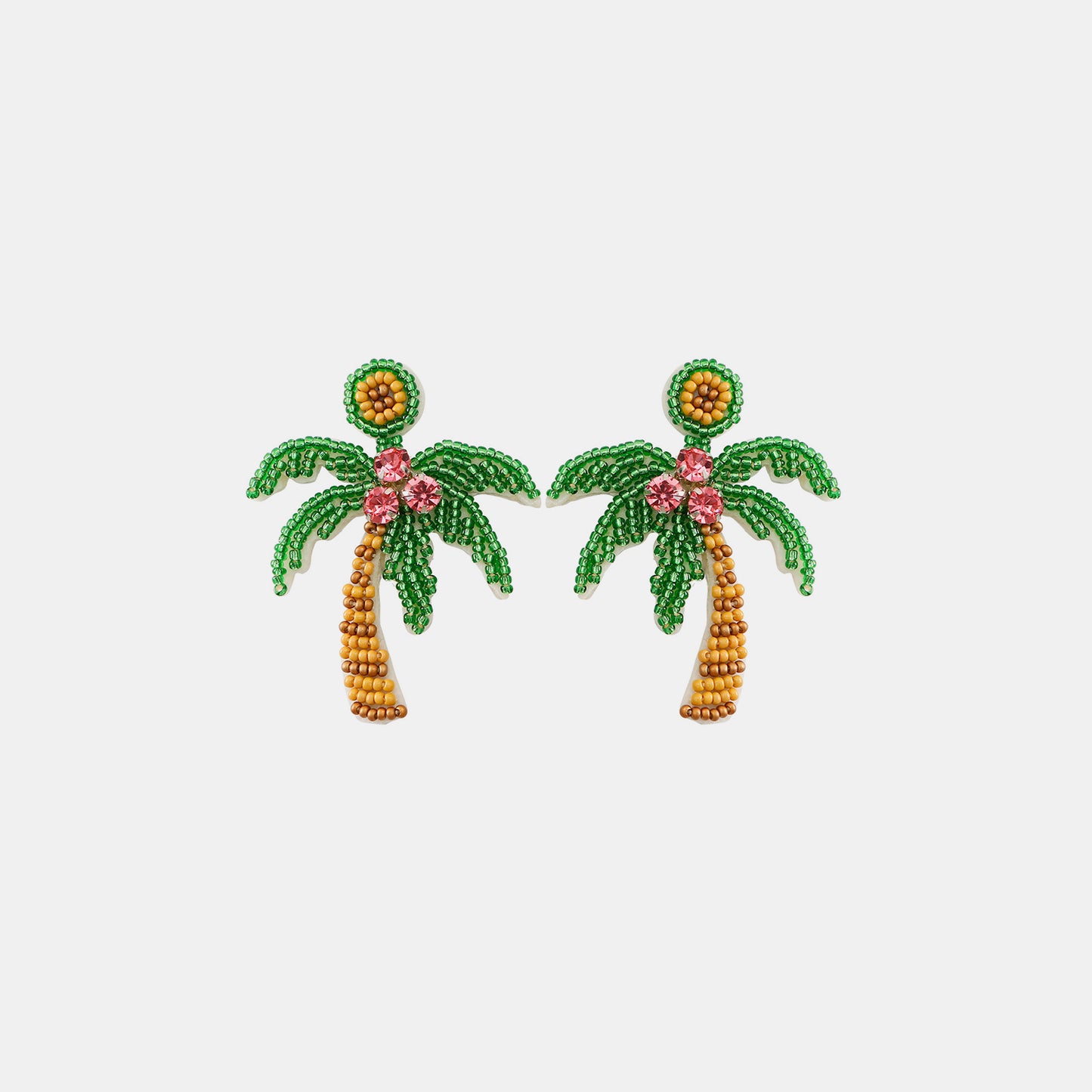 STUNNLY  Rice Bead Coconut Tree Earrings   