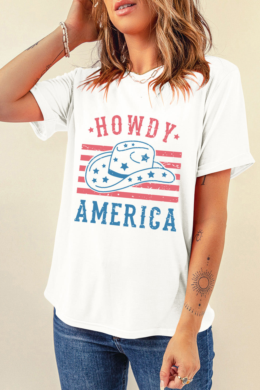 STUNNLY  Graphic Round Neck Short Sleeve T-Shirt   