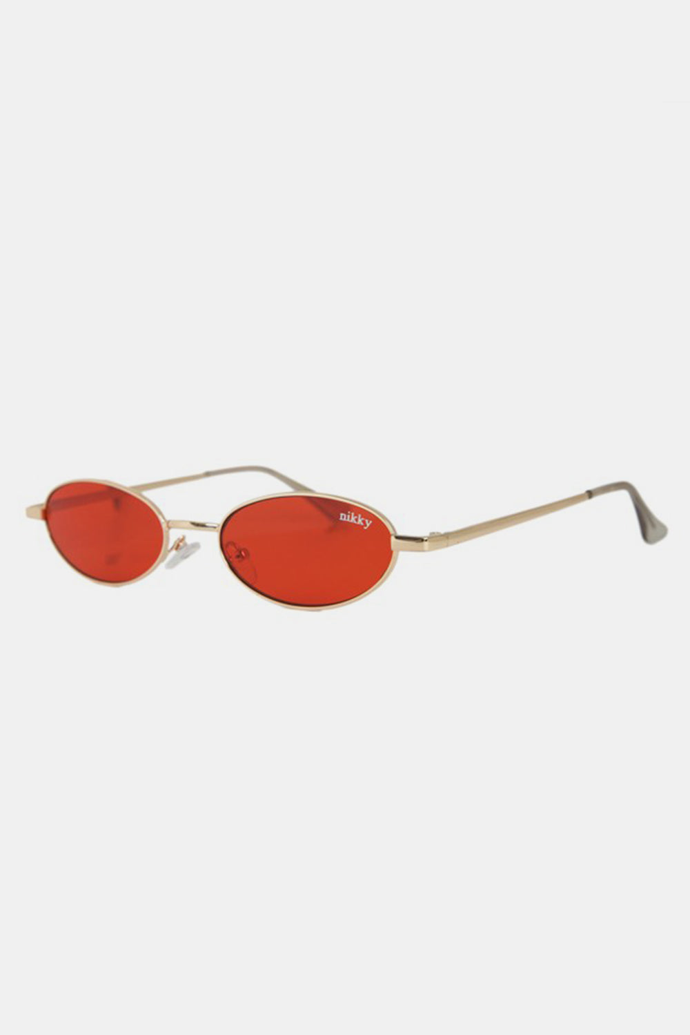 Nicole Lee USA Metal Frame Finley Oval Sunglasses   