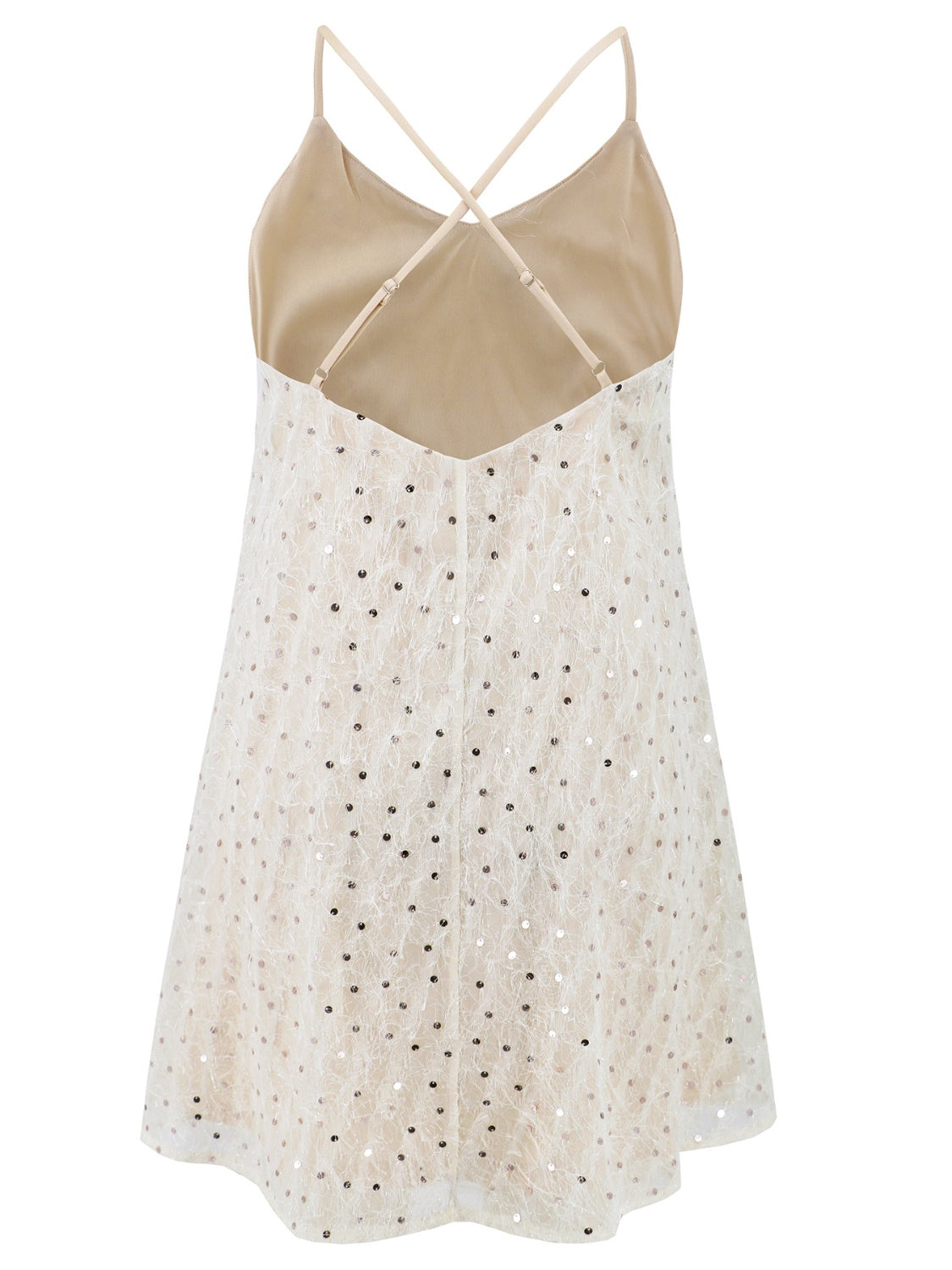 Sequin V-Neck Mini Cami Dress   