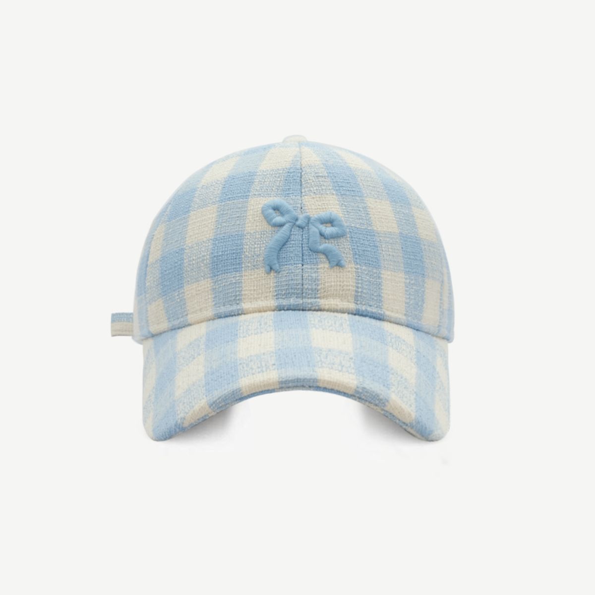 Bow Graphic Cotton Baseball Hat Misty  Blue One Size 