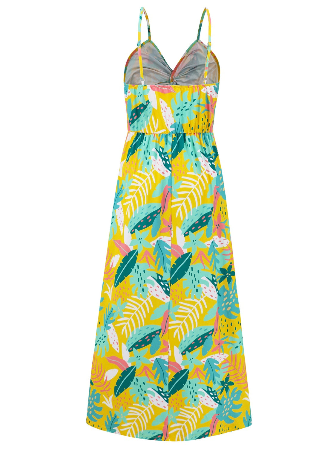 Twisted Printed V-Neck Cami Dress   