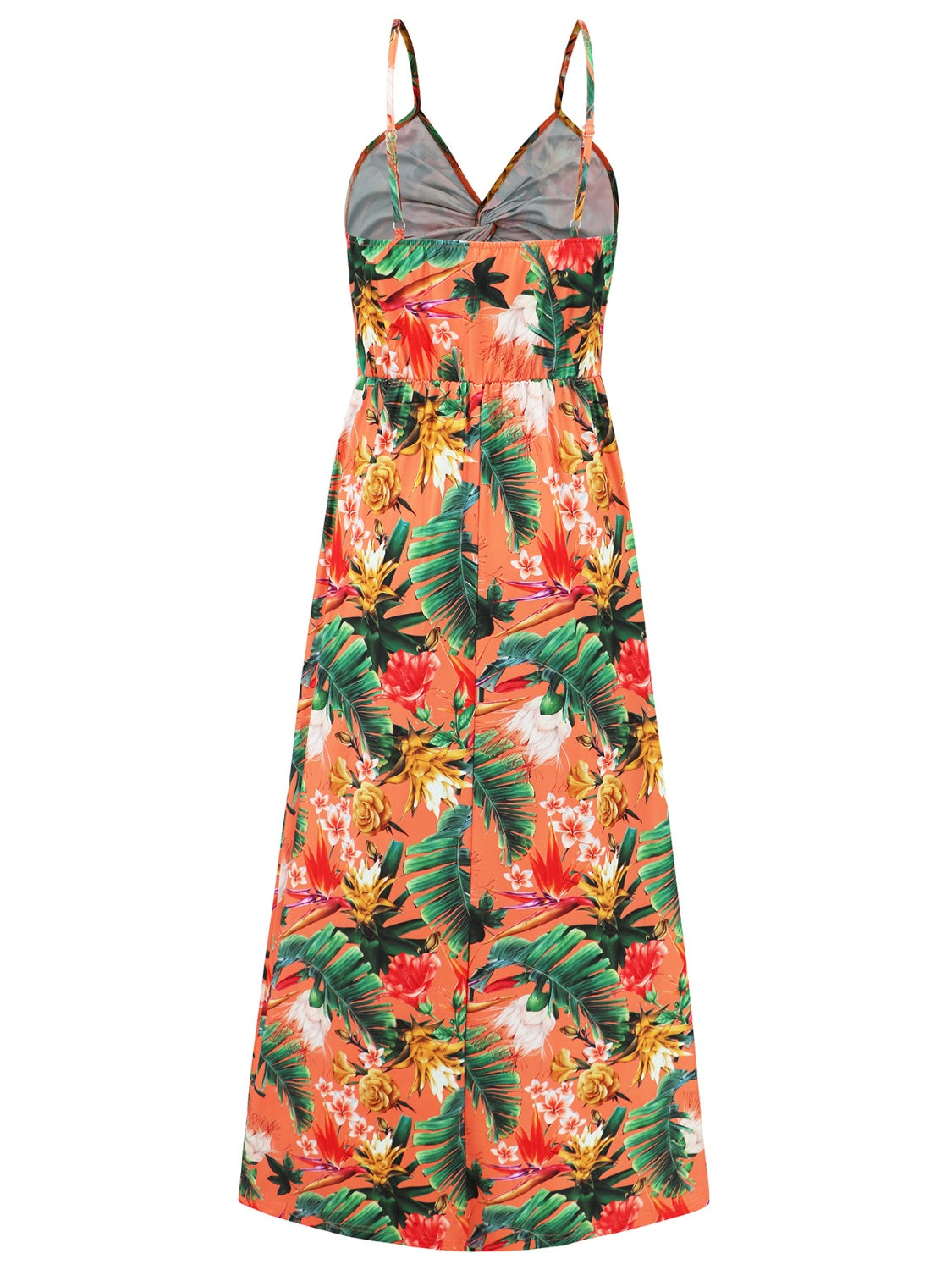 Twisted Printed V-Neck Cami Dress   