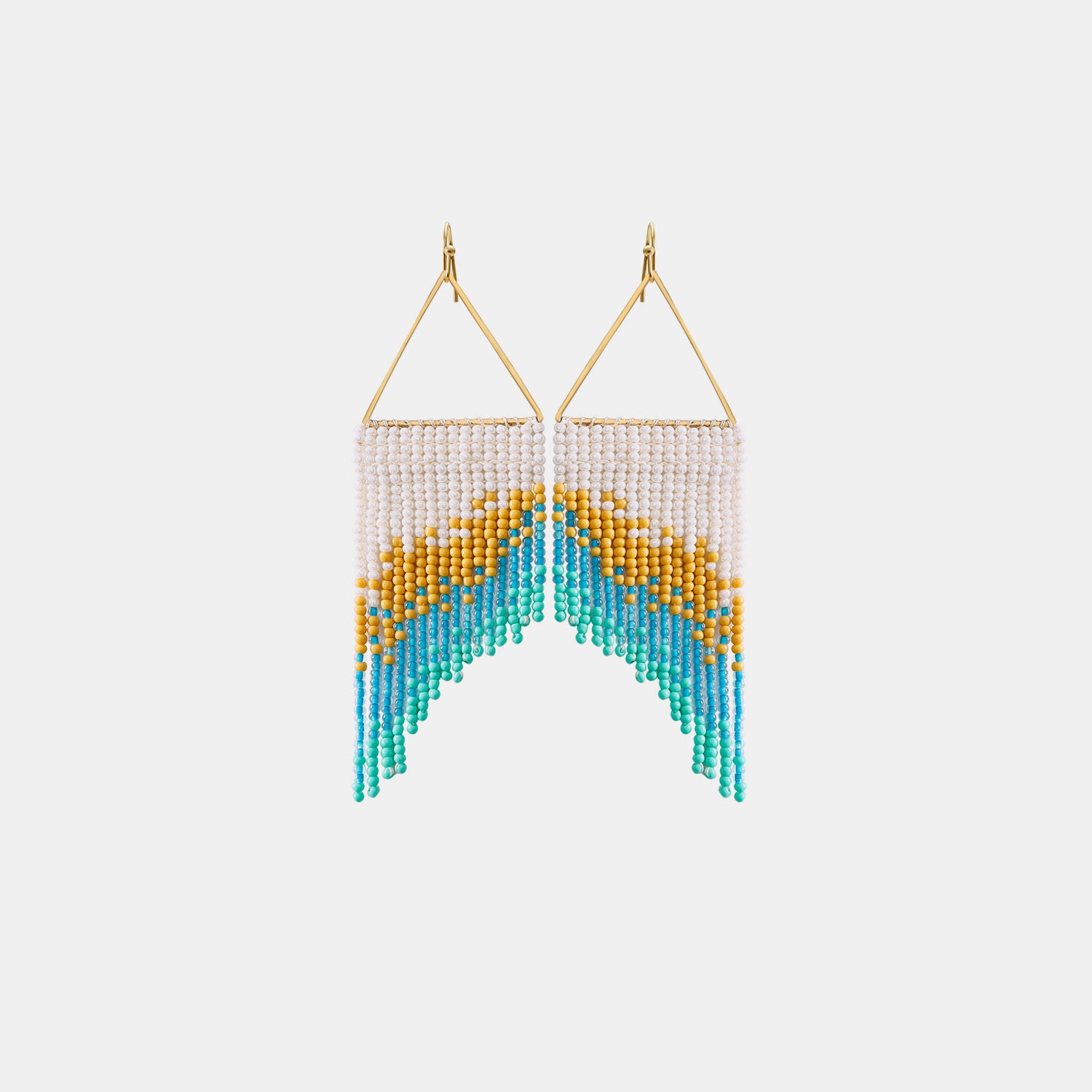 STUNNLY  Rice Bead Dangle Earrings   