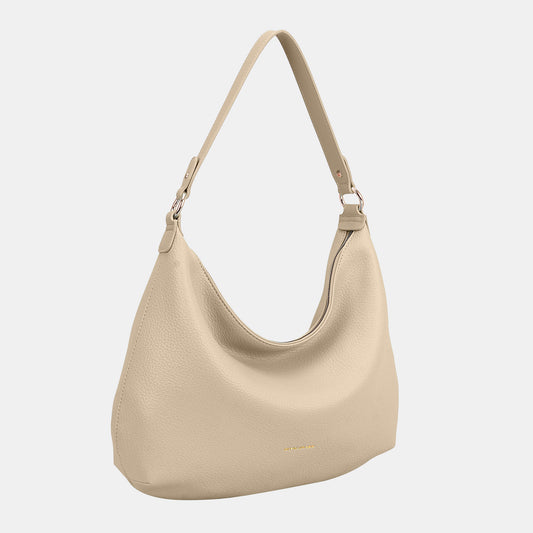 David Jones PU Leather Shoulder Bag Beige One Size 