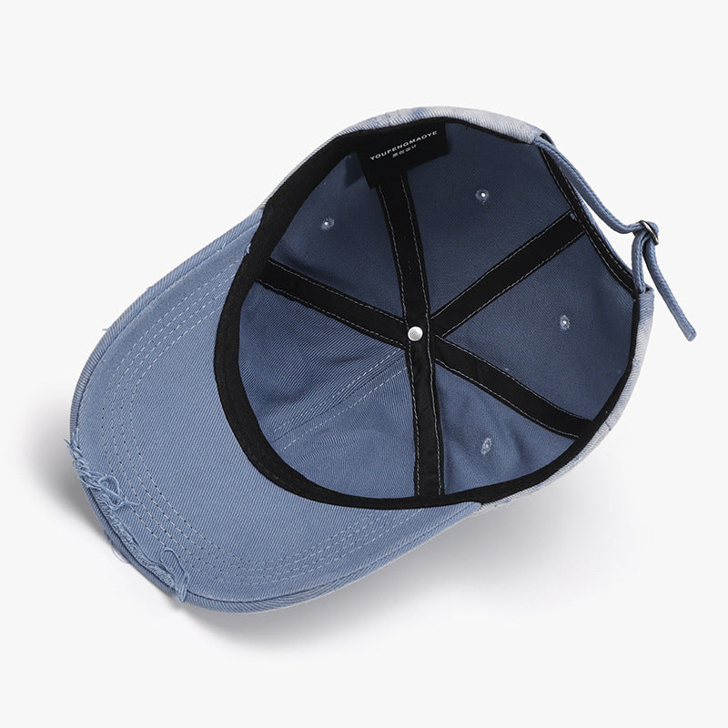 STUNNLY  Distressed Adjustable Cotton Hat   