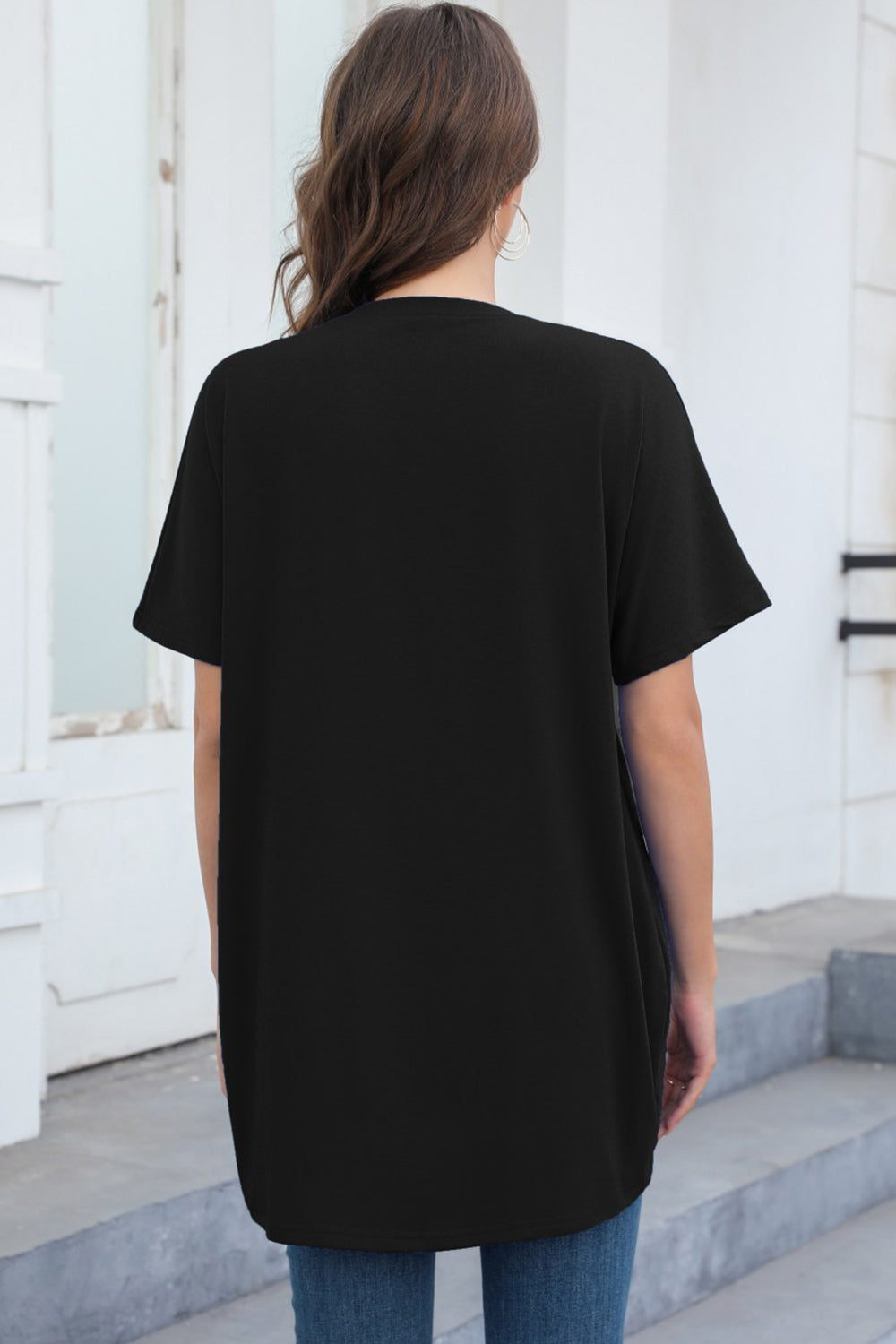 STUNNLY  Round Neck Short Sleeve T-Shirt   