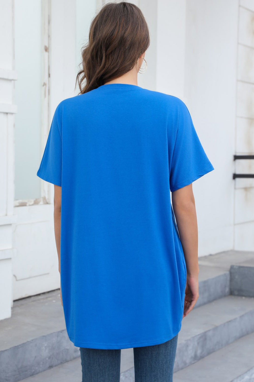 STUNNLY  Round Neck Short Sleeve T-Shirt   