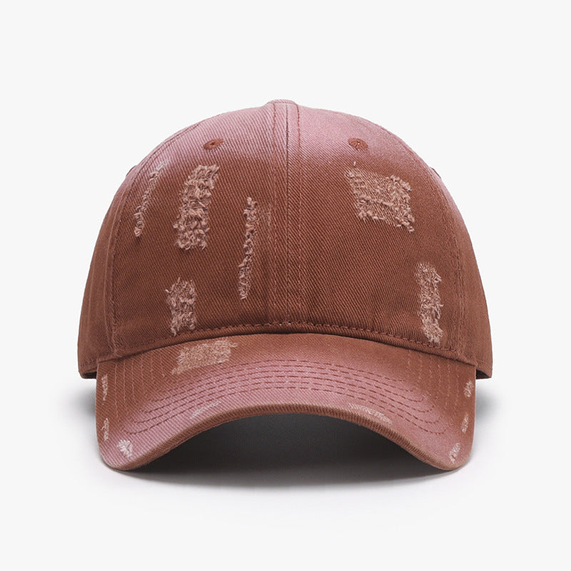 STUNNLY  Adjustable Cotton Baseball Hat Caramel One Size 