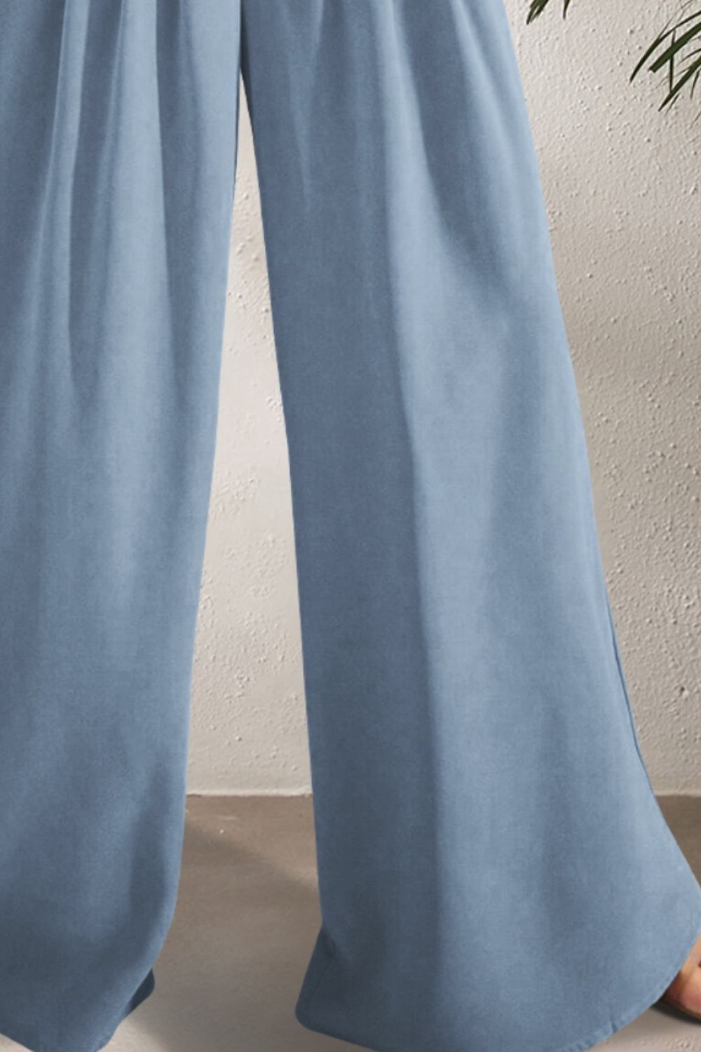 STUNNLY  Pocketed High Waist Wide Leg Pants   