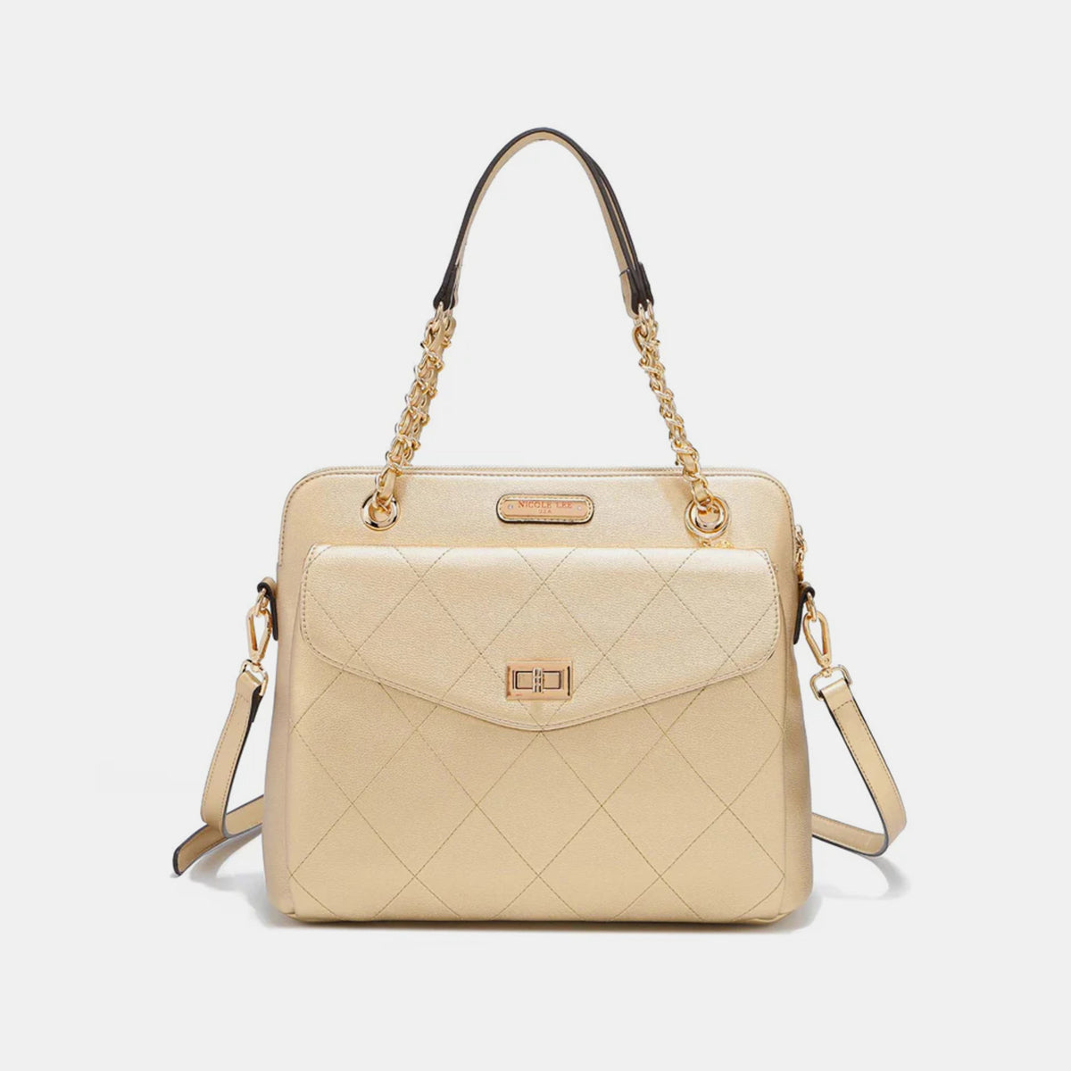 Nicole Lee USA Diamond Quilted Crossbody Bag   