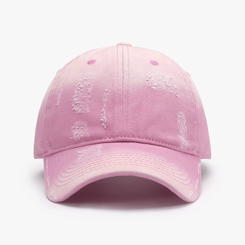 STUNNLY  Adjustable Cotton Baseball Hat Blush Pink One Size 