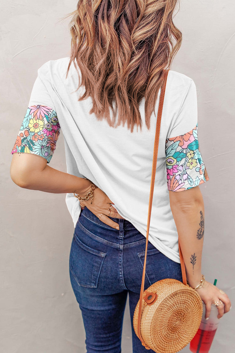 STUNNLY  Printed Round Neck Half Sleeve T-Shirt   