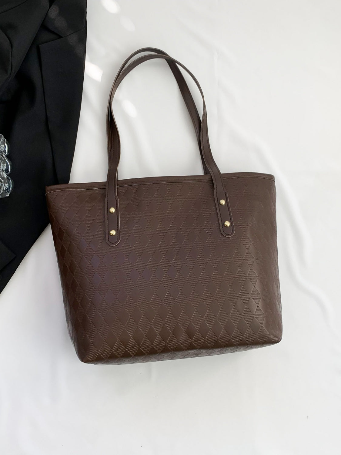 PU Leather Large Tote Bag   