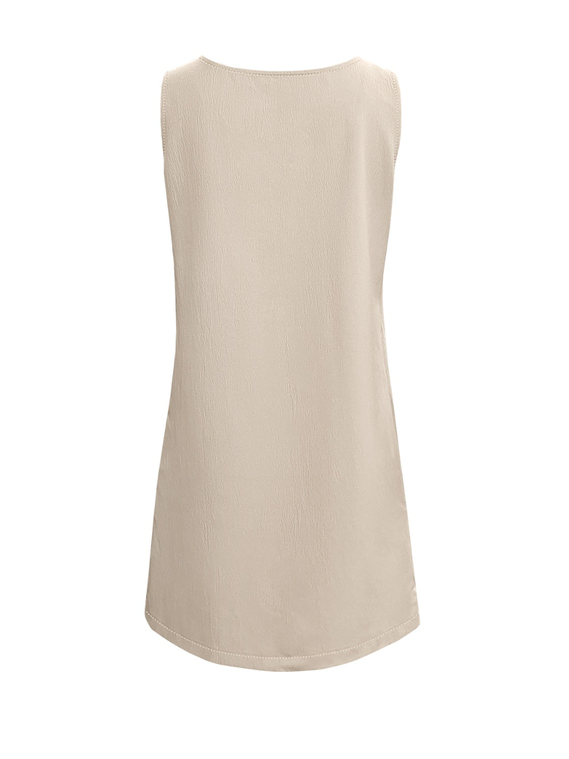 Pocketed Scoop Neck Sleeveless Dress   