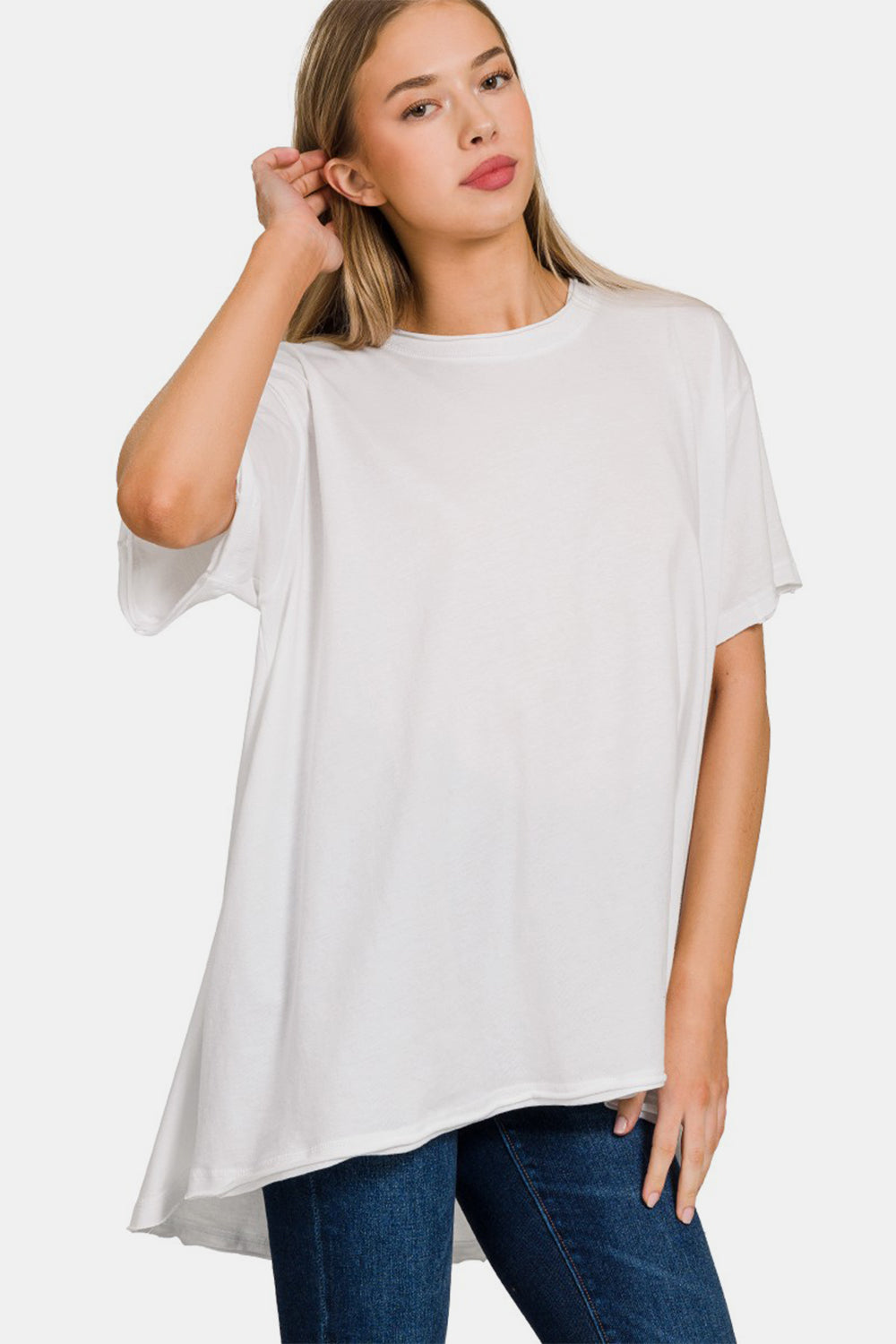 STUNNLY  Zenana Round Neck Short Sleeve T-Shirt   