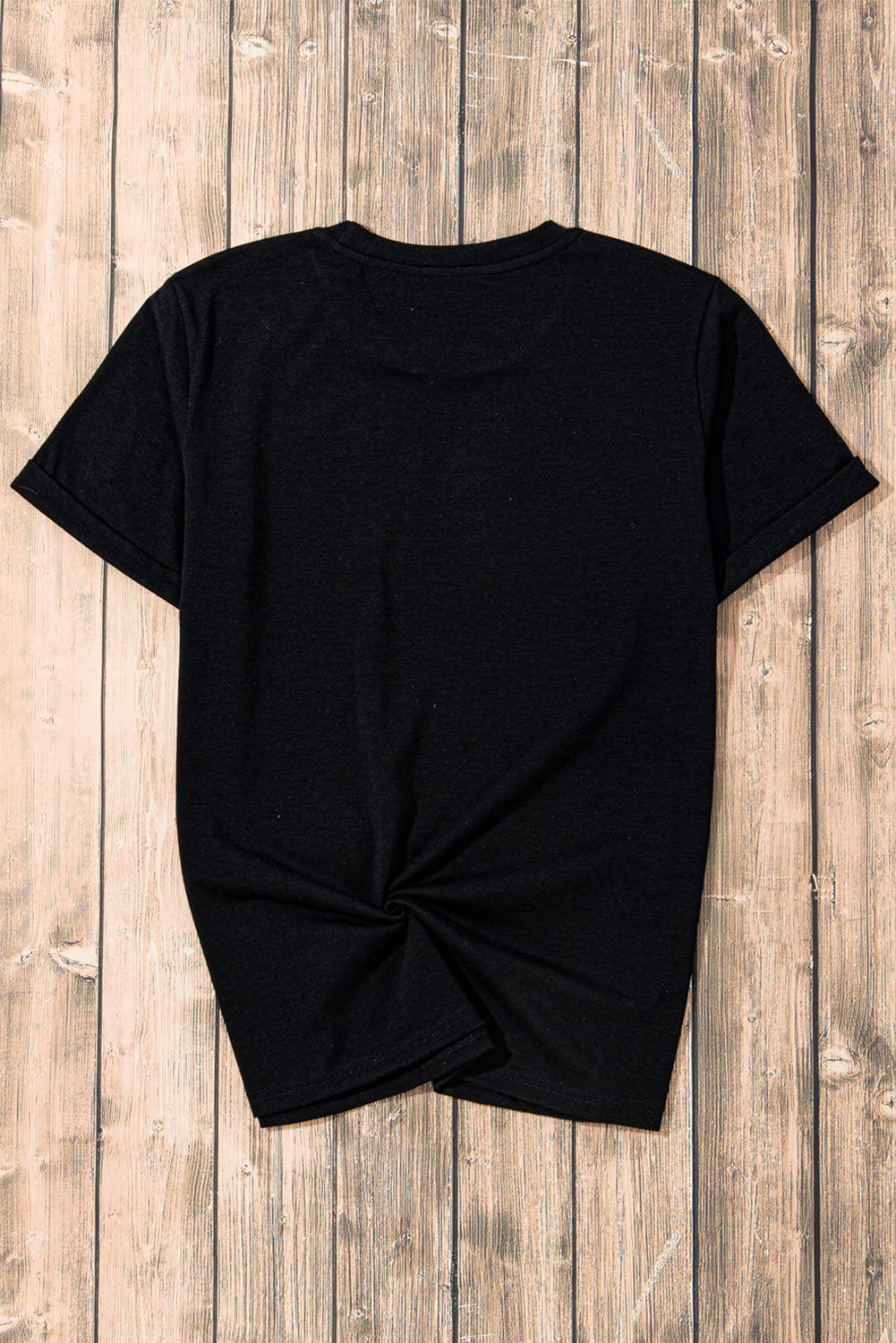 STUNNLY  USA Round Neck Short Sleeve T-Shirt   