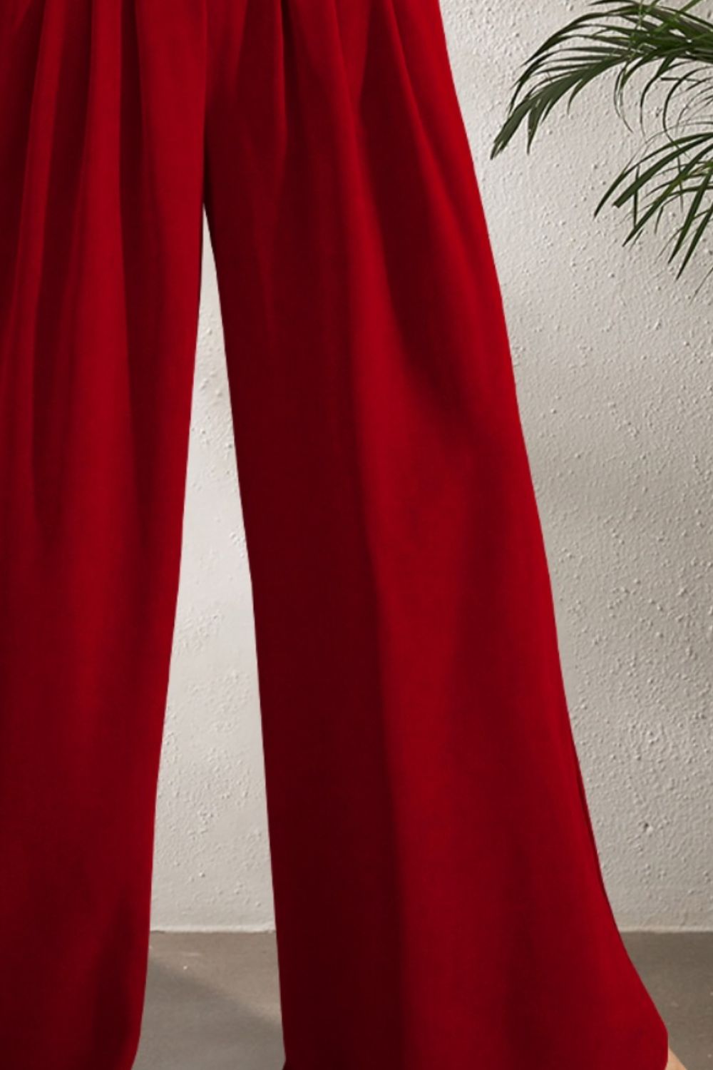 STUNNLY  Pocketed High Waist Wide Leg Pants   