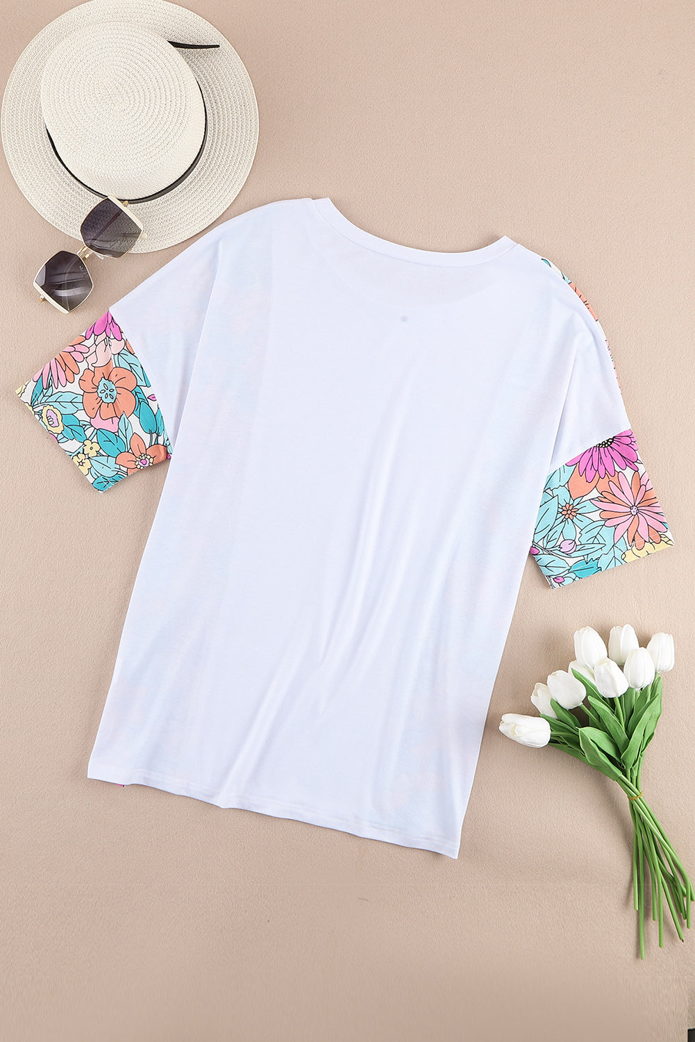 STUNNLY  Printed Round Neck Half Sleeve T-Shirt   