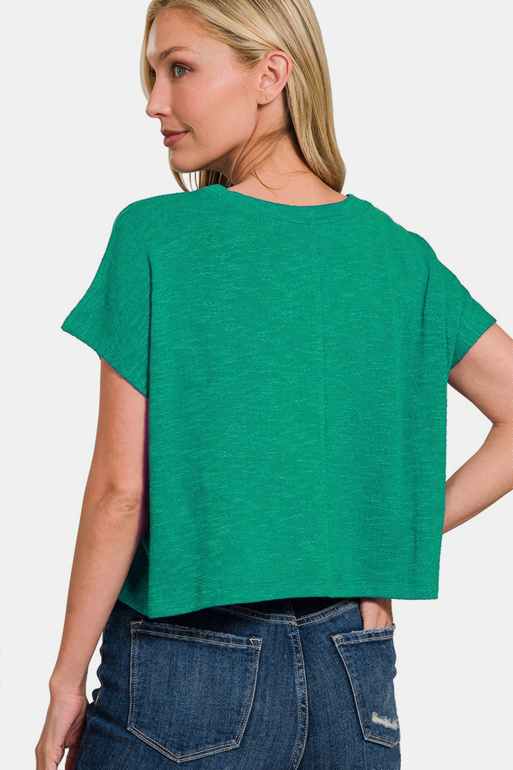 Zenana Round Neck Short Sleeve T-Shirt   