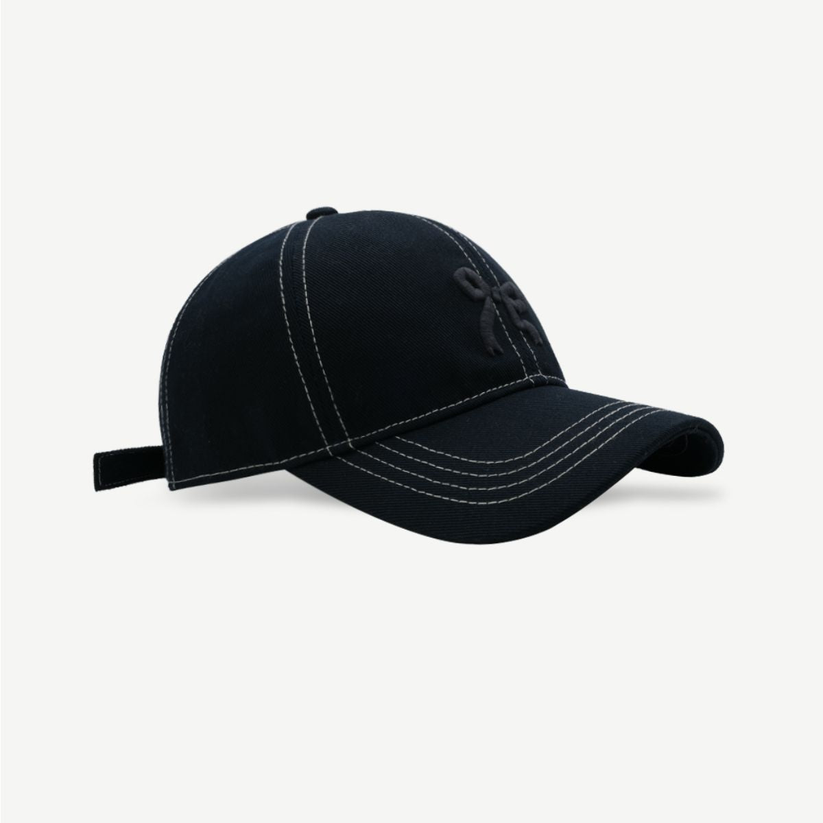 Bow Graphic Cotton Baseball Hat   