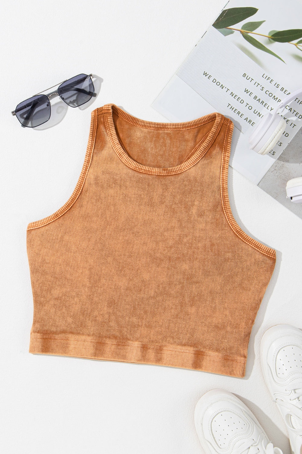 STUNNLY  Round Neck Racerback  Tank   