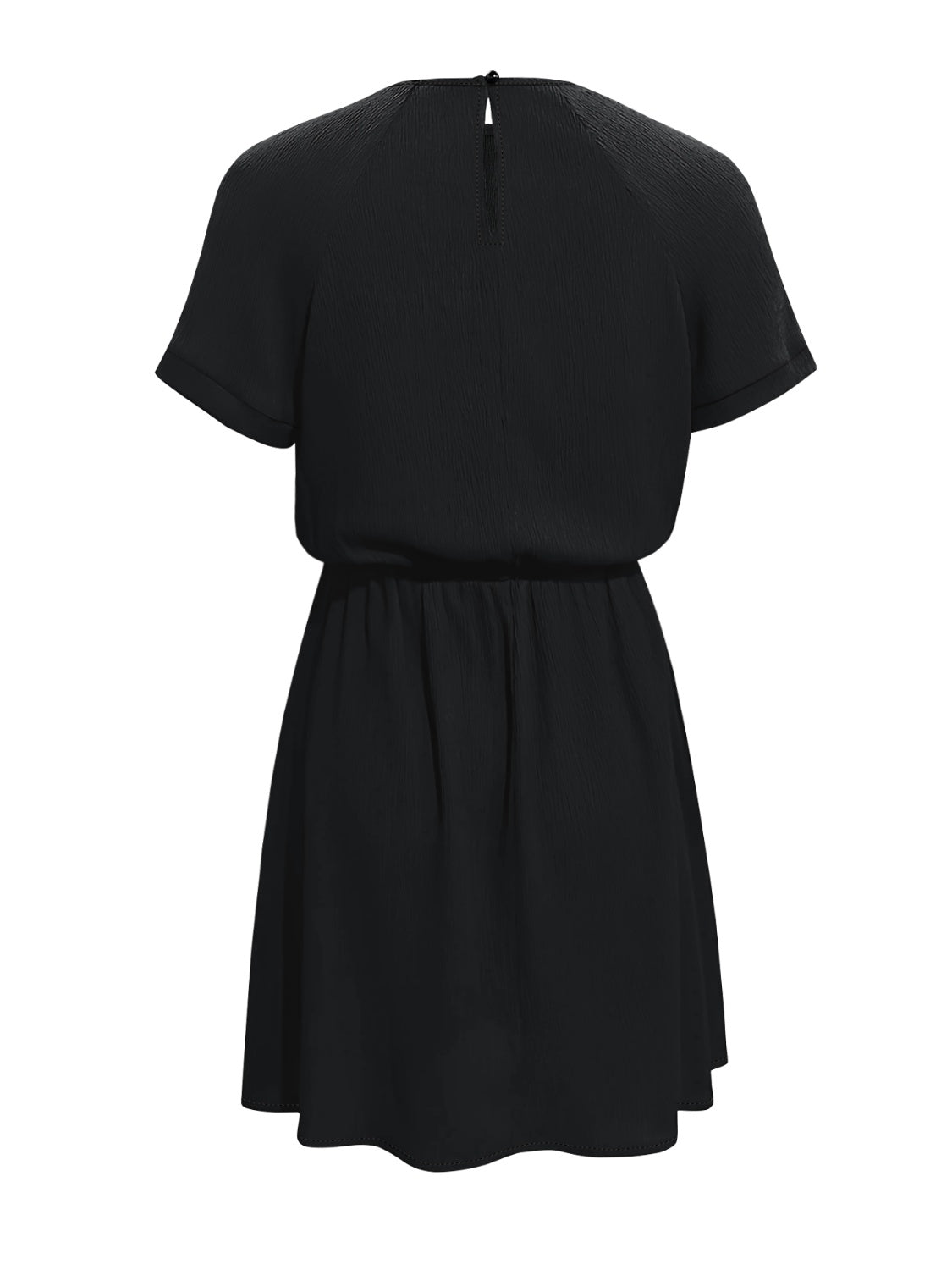 Round Neck Short Sleeve Dress   