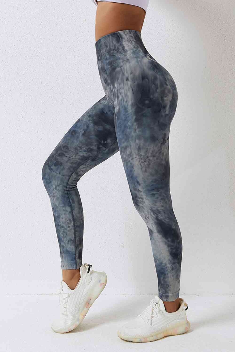 High Waist Tie-Dye Long Sports Pants   