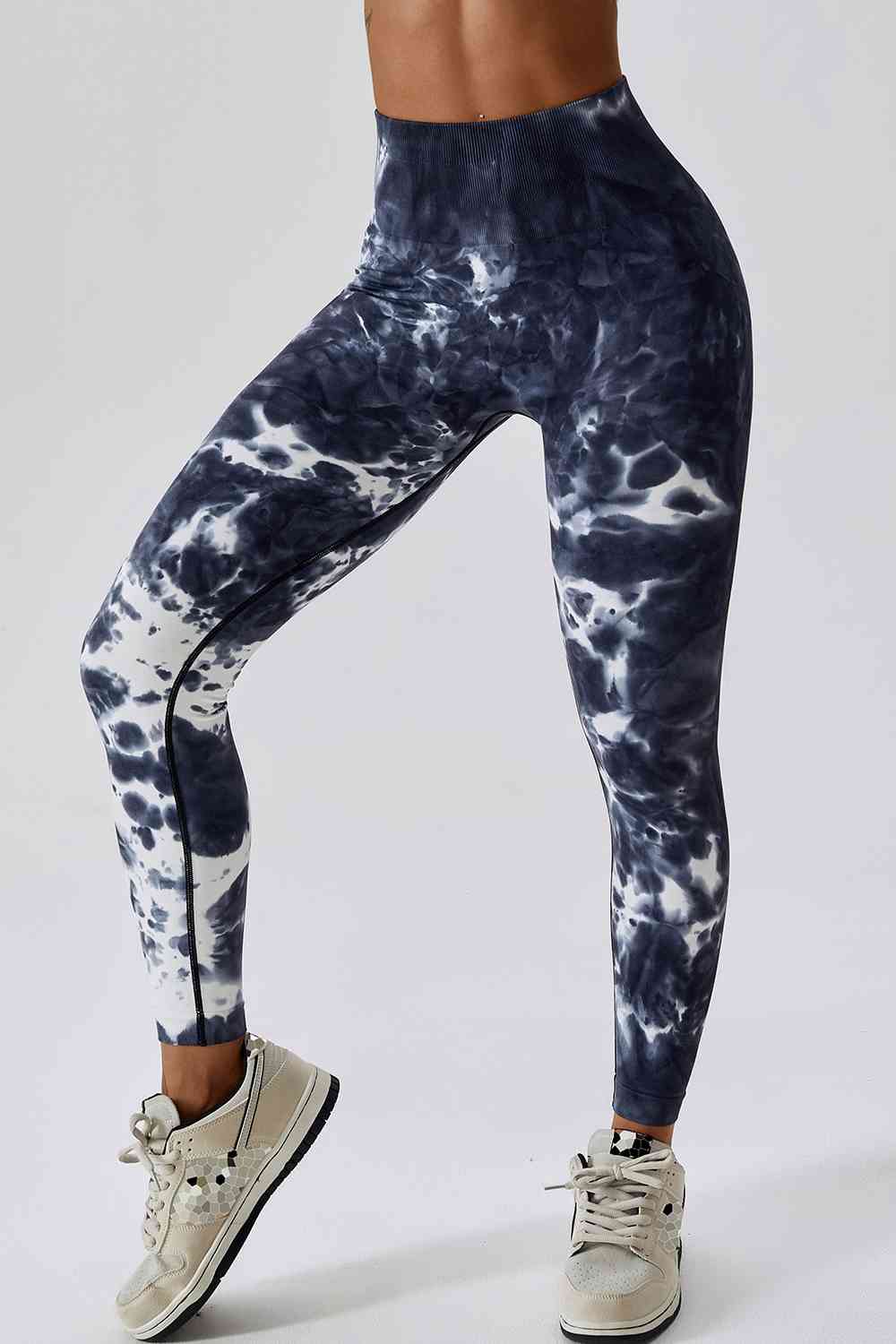 High Waist Tie-Dye Long Sports Pants   