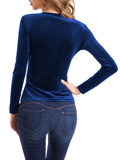 Surplice Long Sleeve T-Shirt   