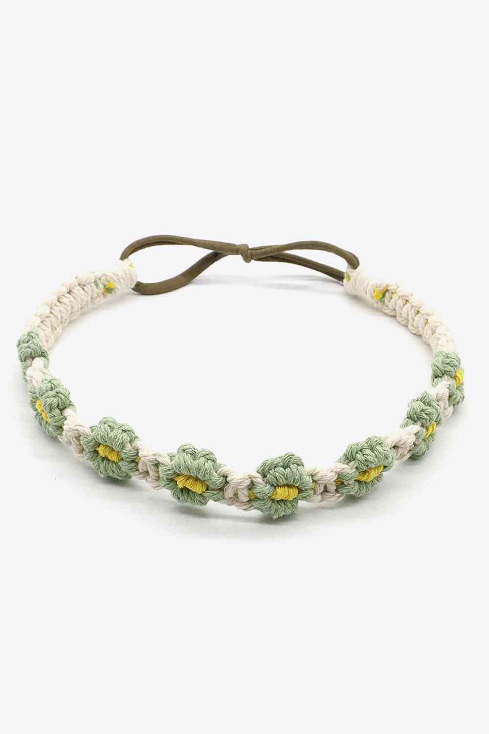 Assorted 2-Pack In My Circle Daisy Macrame Headband Gum Leaf One Size 