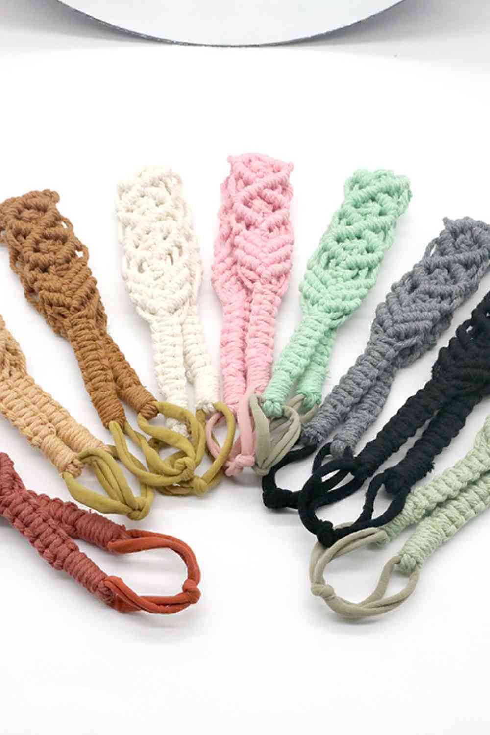 Assorted 2-Pack Macrame Flexible Headband   