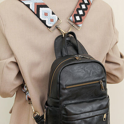 Medium PU Leather Backpack   