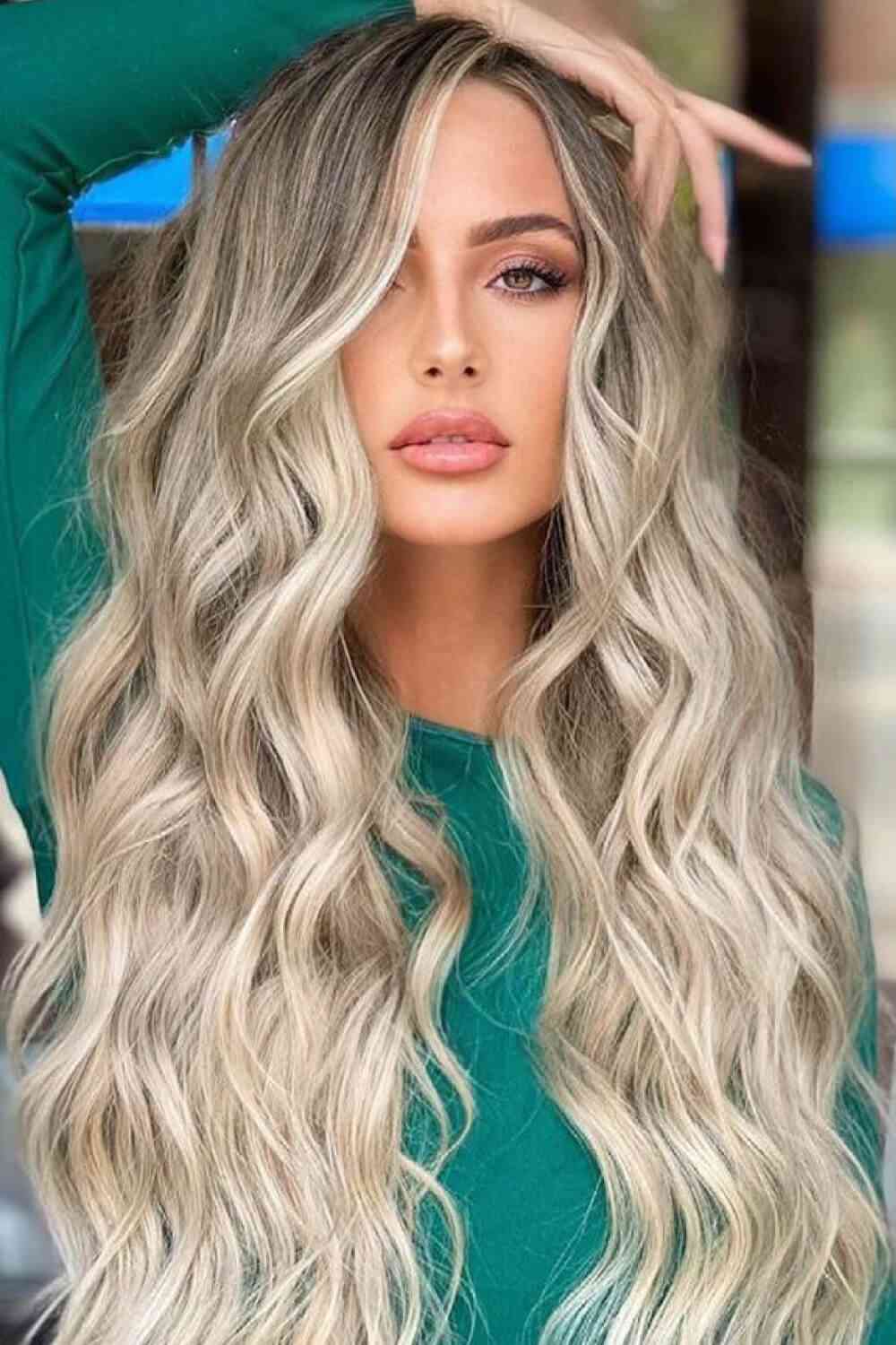 Full Machine Made Long Wave Wigs 26''   