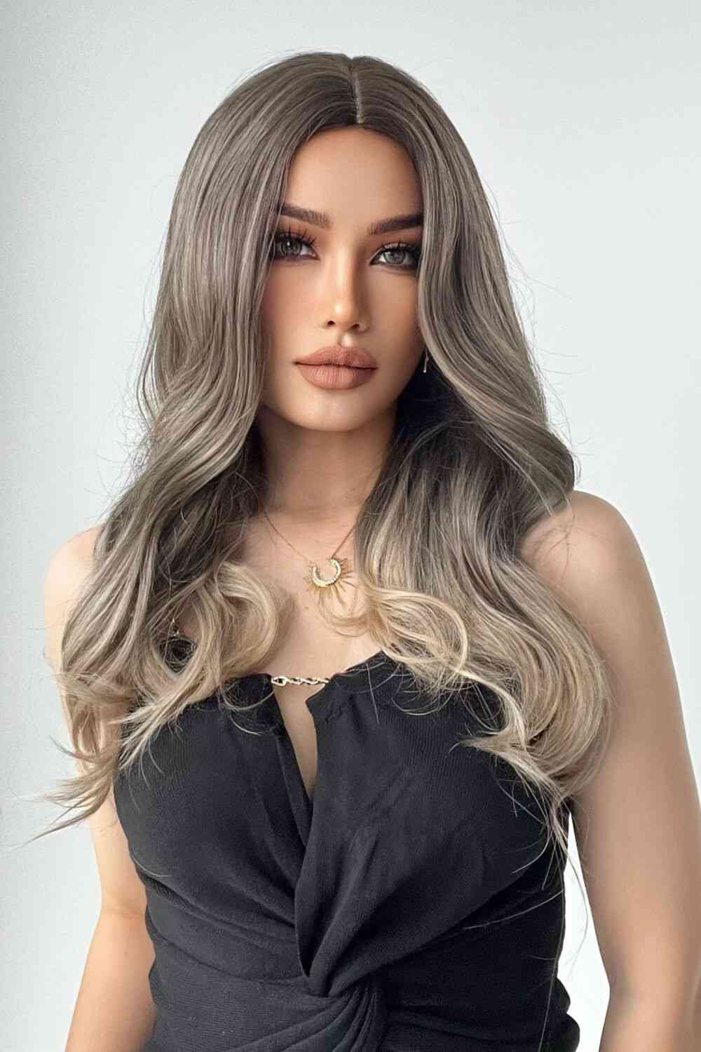 13*1" Full-Machine Wigs Synthetic Long Straight 24"   