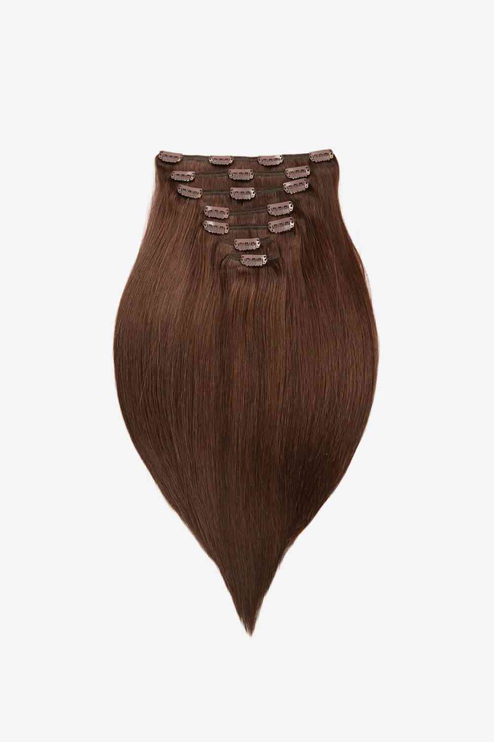 18" 120g Clip-In Hair Extensions Indian Human Hair   