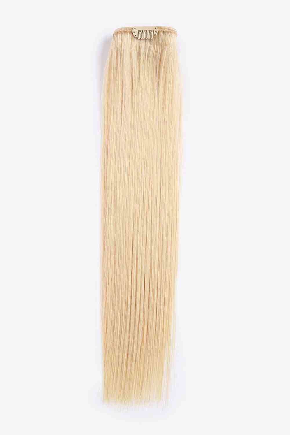 20" 120g Clip-in Hair Extensions Indian Human Hair in Blonde   