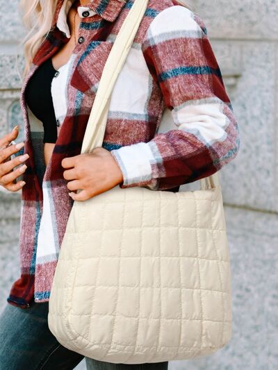 Large Quilted Shoulder Bag   