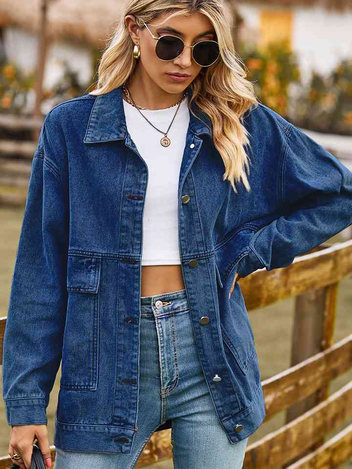 Dropped Shoulder Denim Jacket   