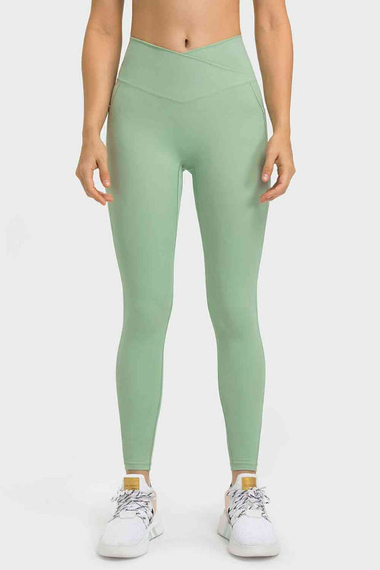 V-Waist Yoga Leggings with Pockets Mint 4 