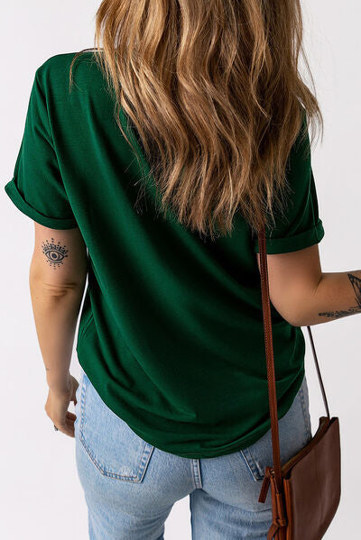 Lucky Clover Geometric Short Sleeve T-Shirt   