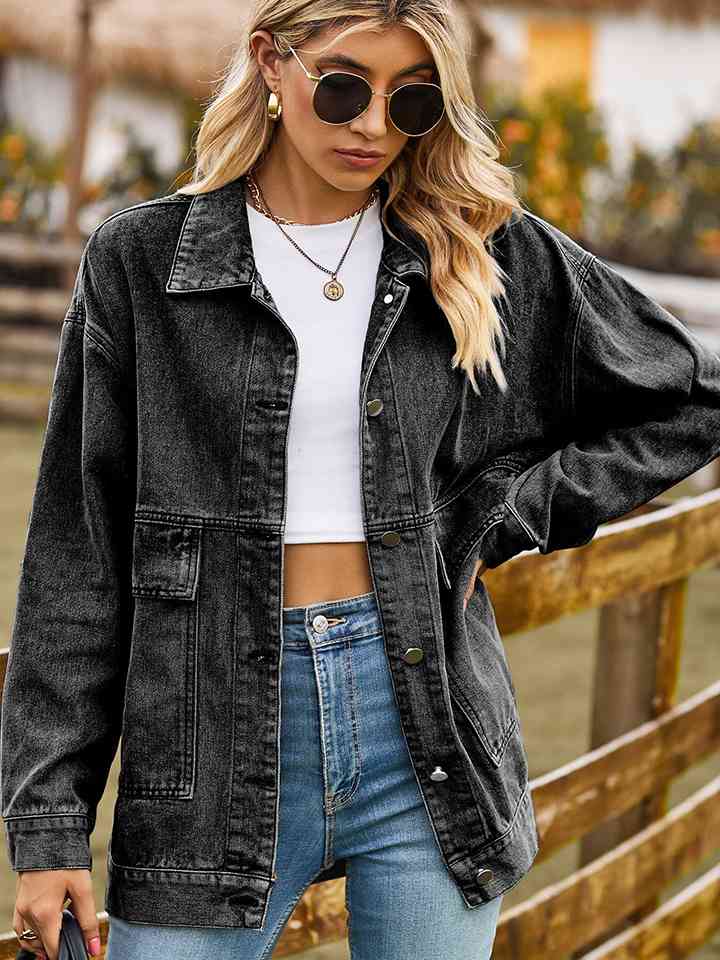 Dropped Shoulder Denim Jacket   